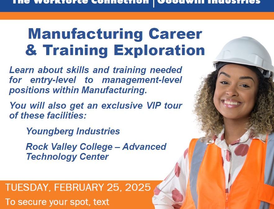 Photo is a screenshot of a portion of our Manufacturing Career and Training Exploration Event on February 25, 2025.